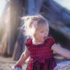 Little girl singing