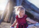 Little girl singing