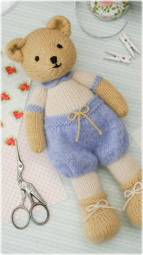 Teddys selbst gestrickt