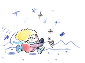 Spielideen für den Winter, schnehflockenfenger