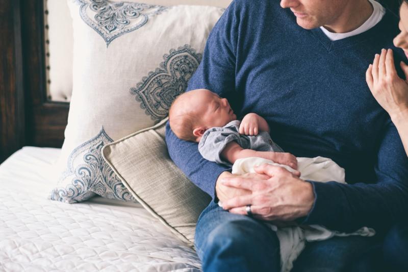 Papa und Baby