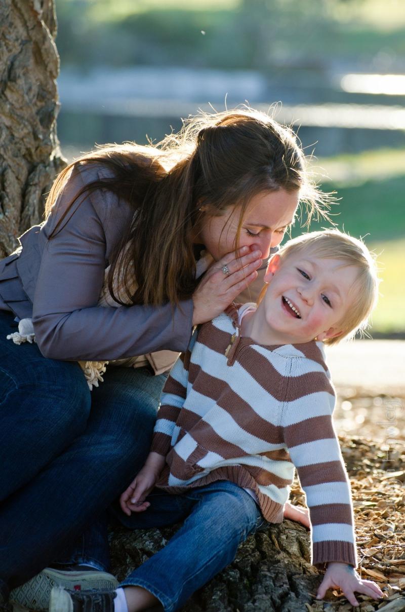 Eltern-Kind Kommunikation . Mutter und Kind