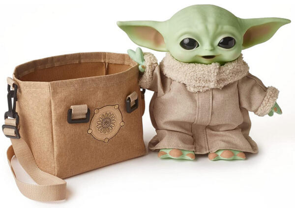 mattel - Disney Star Wars HBX33 - „The Child“ Plüschfigur (ca. 28 cm) aus „The Mandalorian“