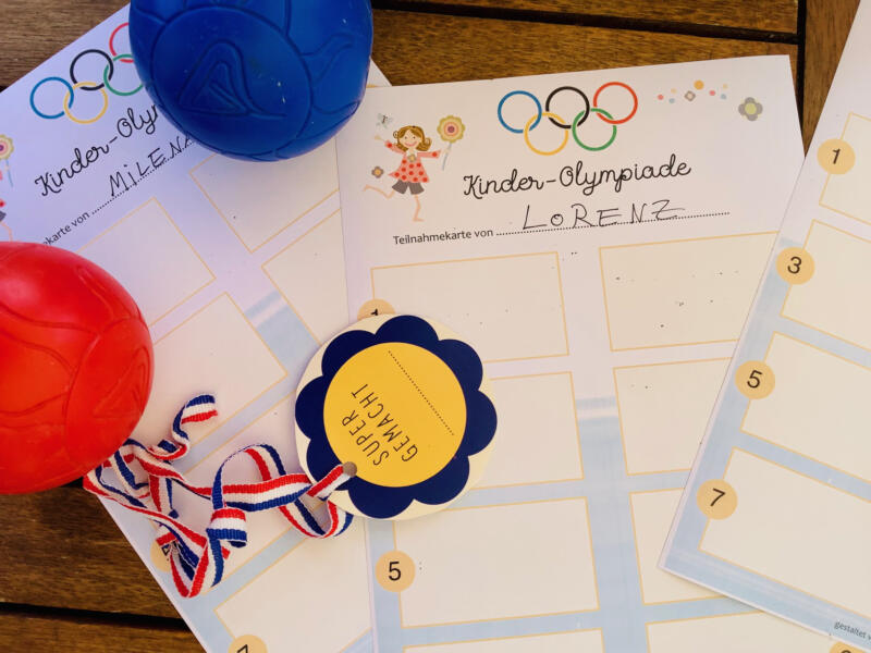 Lustige Olympiade Spiele Kinder